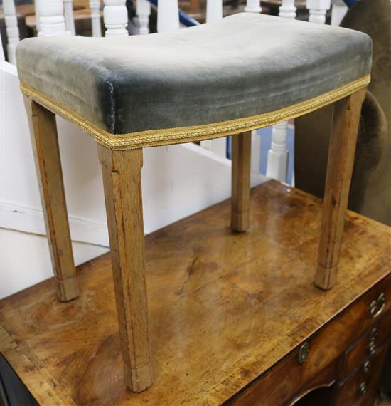 An Elizabeth the Second Coronation stool W.46cm